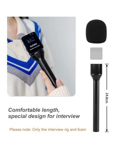 Adaptador de Mano Entrevista StarRig-S para RODE y DJI Mic