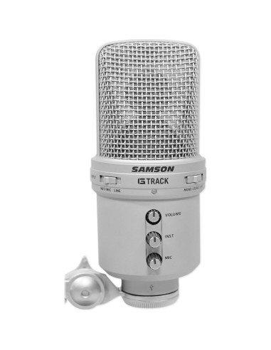 Micrófono de condensador USB Samson G-Track 19mm con interfaz