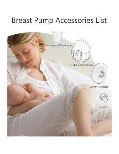 Accesorios Extractor de Leche Materna Gowing 24mm Portátil