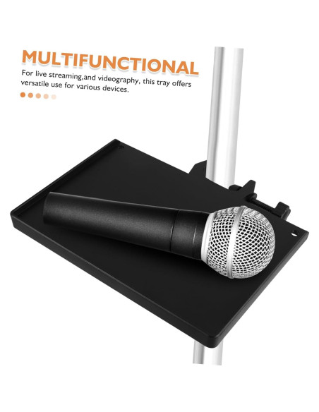 Soporte para Teléfono y Micrófono - 4 Piezas - Negro