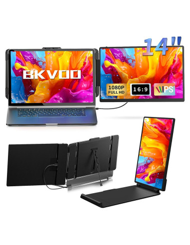 Extensor de Pantalla Portátil BKVOO S1 14" FHD 1080P USB-C HDMI
