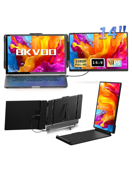 Extensor de Pantalla Portátil BKVOO S1 14" FHD 1080P USB-C HDMI