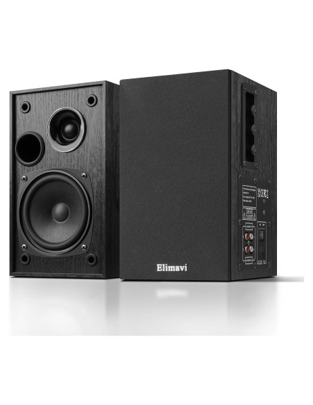Altavoces de Estantería Elimavi BT-06 35W RMS Madera Negro