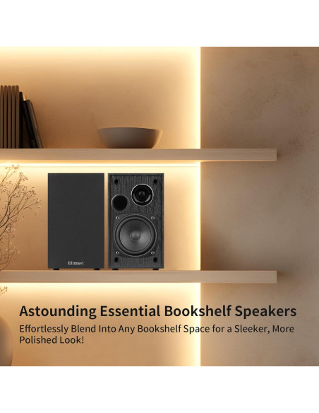 Altavoces de Estantería Elimavi BT-06 35W RMS Madera Negro