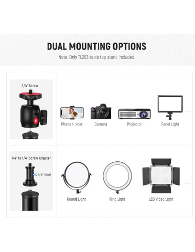 Kit de Iluminación LED Neewer BP300 Bi Color 2700K-6500K