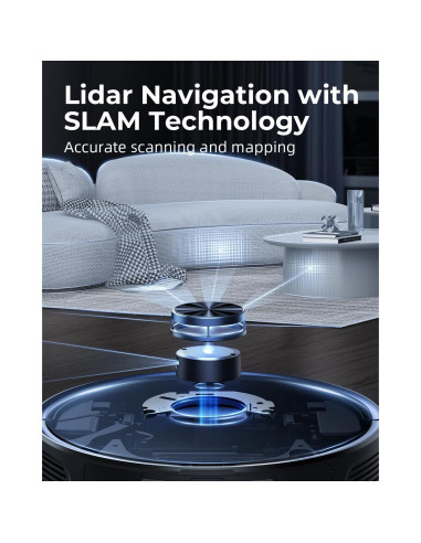 Aspiradora Robótica Laresar Clean CRV502 3500Pa con Mopa