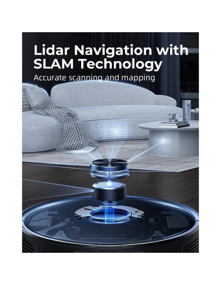 Aspiradora Robótica Laresar Clean CRV502 3500Pa con Mopa