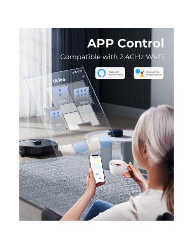 Aspiradora Robótica Laresar Clean CRV502 3500Pa con Mopa