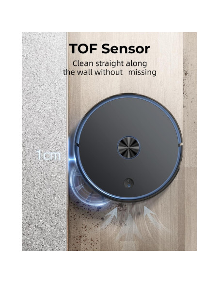 Aspiradora Robótica Laresar Clean CRV502 3500Pa con Mopa