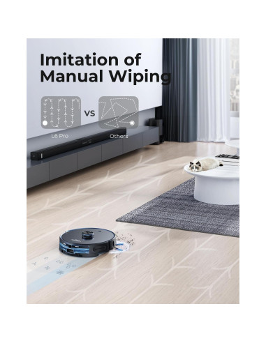 Aspiradora Robótica Laresar Clean CRV502 3500Pa con Mopa