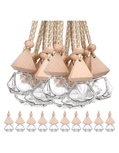 50 Botellas Difusoras de Coche Demissle Vidrio Transparente