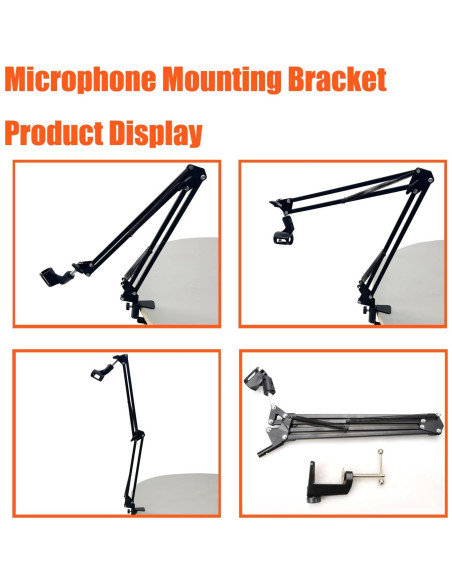 Soporte de Montaje para Micrófono Brazo Ajustable AL244076