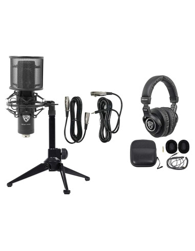 Paquete Streaming Juegos PC Rockville RCM PRO Micrófono Auriculares