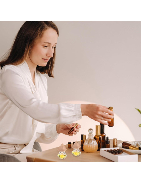 50 Botellas Difusoras de Coche Demissle Vidrio Transparente