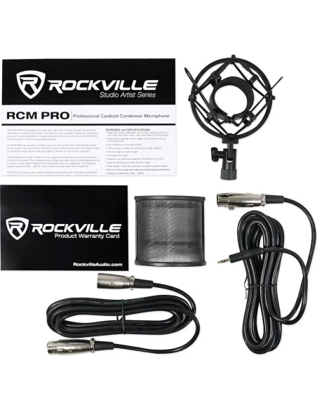 Paquete Streaming Juegos PC Rockville RCM PRO Micrófono Auriculares
