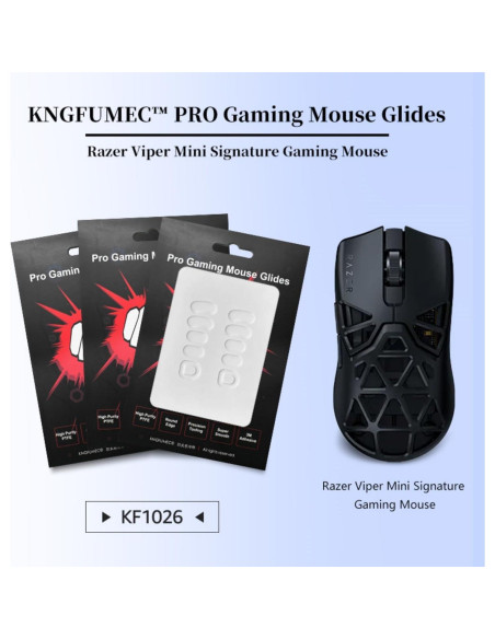 KNGFUMEC 2 Sets Patines para Razer Viper Mini Gaming Mouse