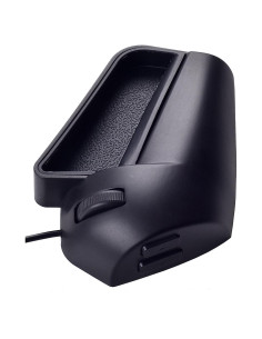 Ratón Óptico Ergonómico FinCurv USB con Cable - Negro