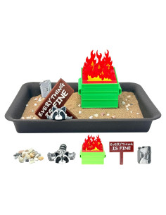 Kit Jardín Zen Mini Mapache Yxoiasg - Decoración de Oficina