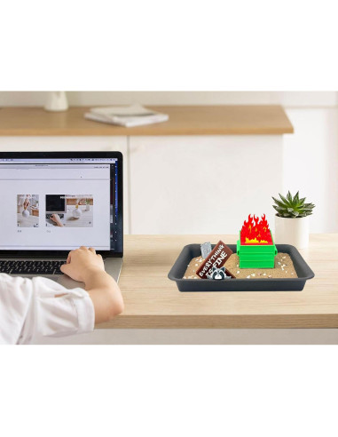 Kit Jardín Zen Mini Mapache Yxoiasg - Decoración de Oficina