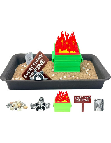 Kit Jardín Zen Mini Mapache Yxoiasg - Decoración de Oficina