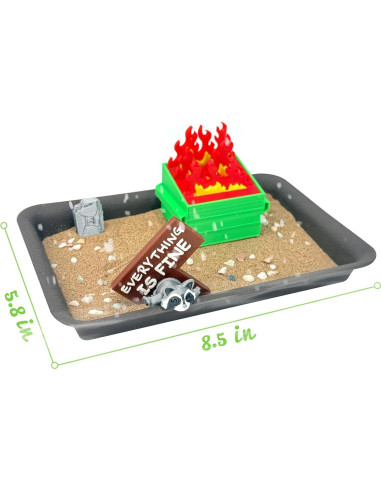 Kit Jardín Zen Mini Mapache Yxoiasg - Decoración de Oficina