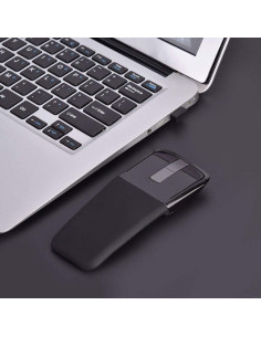 Ratón Táctil Plegable USB 2.4GHz Yunseity Ergonómico Negro 2