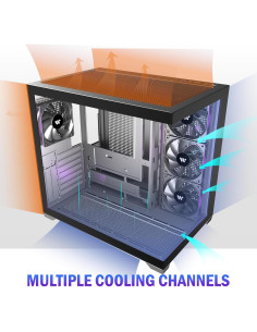 Caja de PC KEDIERS K4 ATX con 4 Ventiladores y Vidrio Templado 2