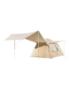 Carpa de Camping Instantánea KAZOO 4 Personas Oxford Caqui