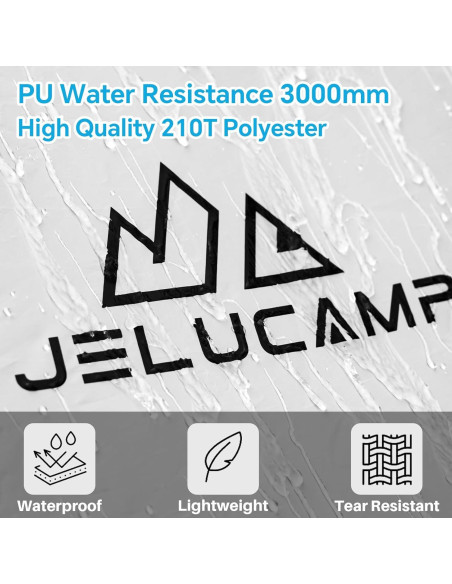 Tienda de Camping JELUCAMP JLP-TENT-8847 para 1-4 Personas