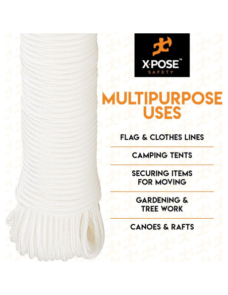 Cuerda de Nylon Reflectante 30.48 m Xpose Safety - Paquete de 2