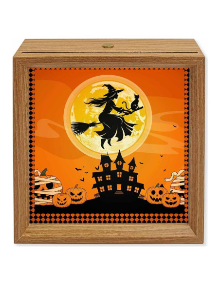 Caja de Luz Nocturna Táctil de Madera XEIN 11.5cm LED USB