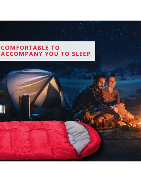 Saco de dormir PEAKTREND 3 estaciones impermeable 210x70cm
