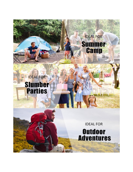 Saco de dormir PEAKTREND 3 estaciones impermeable 210x70cm