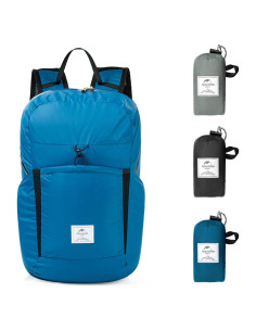 Mochila Ligera Impermeable Naturehike 22L Azul para Senderismo