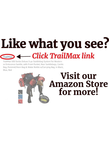 Bolsa de Pommel TrailMax 500 para Silla de Montar a Caballo