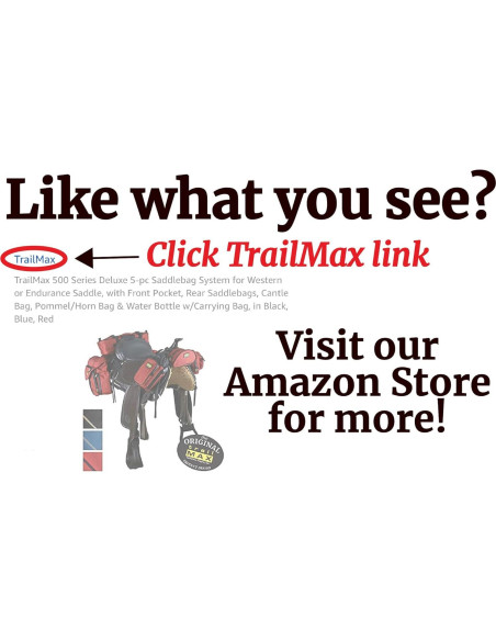 Bolsa de Pommel TrailMax 500 para Silla de Montar a Caballo