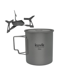 Estufa de Combustible Sólido Kuvik + Olla Titanio 750ml