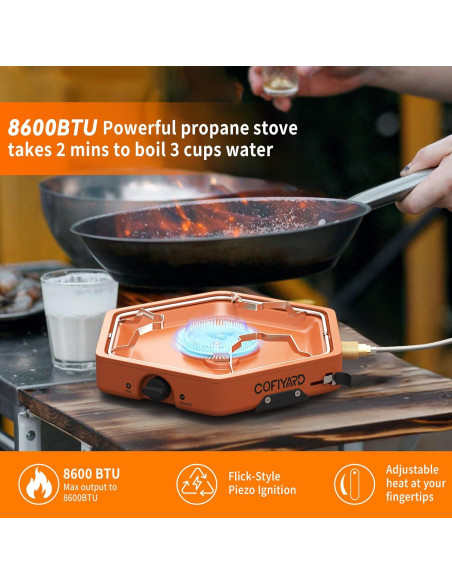 Estufa de Camping Cofiyard 1 Quemador Portátil 2.53 kW