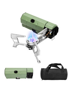 Estufa de Camping Portátil Hisencn 2600W Plegable y Compacta