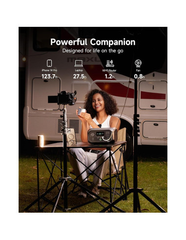 Estación de Energía Portátil Ampace Andes 300, 266Wh, 300W AC