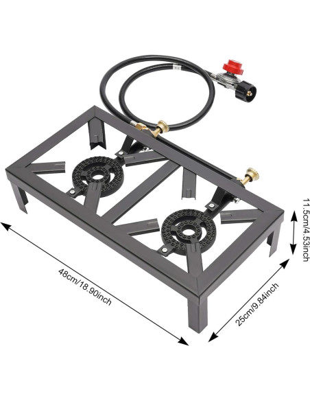 Estufa de Gas Portátil Doble NIENIEE 8000W para Camping