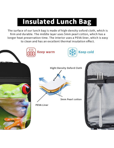 Caja de Almuerzo Aislada Yilad Rana 26x21x11 cm para Picnic