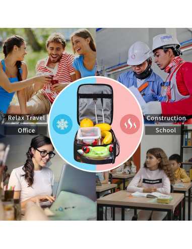 Caja de Almuerzo Aislada Yilad Rana 26x21x11 cm para Picnic