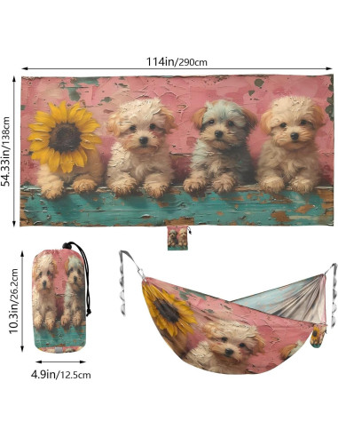 Hamaca de Camping Ligera Vigetue 149kg con Correas y Bolsa