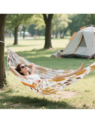 Hamaca de Camping Individual Pnyoin 290x138 cm 150 kg