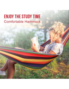 Hamaca de Camping Ultra-Ligera Aran Co 508x203cm Rojo 204kg 2