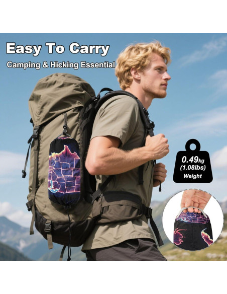 Hamaca de Camping Ligera Vigetue 149kg con Correas y Bolsa