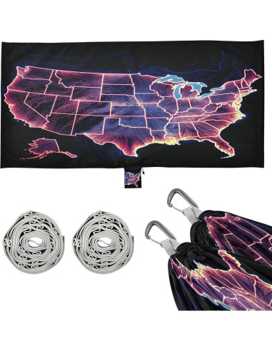 Hamaca de Camping Ligera Vigetue 149kg con Correas y Bolsa