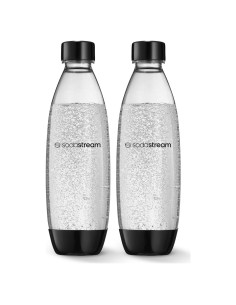 Botellas de Carbonatación SodaStream 1L - Paquete de 2 - Negro