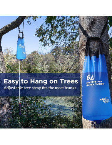 Filtro de Agua Portátil Membrane Solutions 5 Etapas 6L Azul